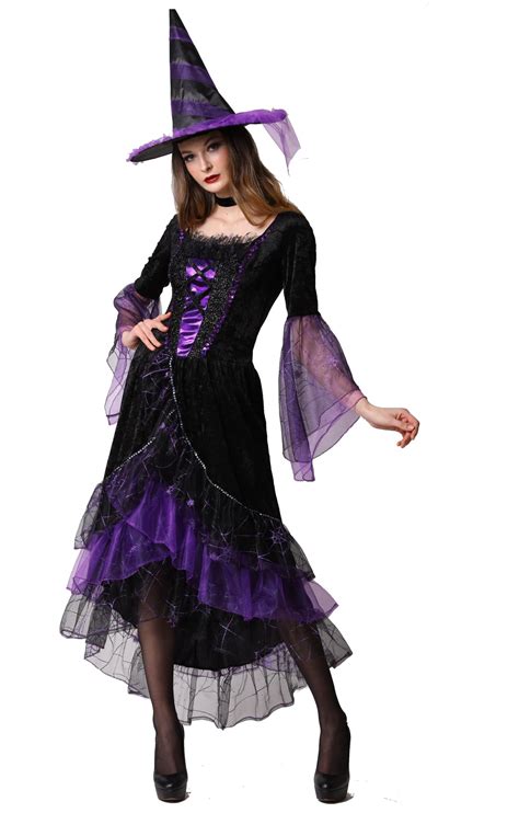 Wearing a Black and Purple Witch Robe with Confidence and Style
